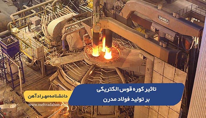 تاثیر کوره های قوس الکتریکی بر تولید فولاد مدرن